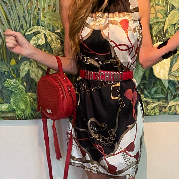 Vintage Moschino cherry red belt - Picture 2 of 10